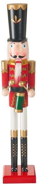 Dekorativní figurka SVARTAN Louskáček 90 cm Červená