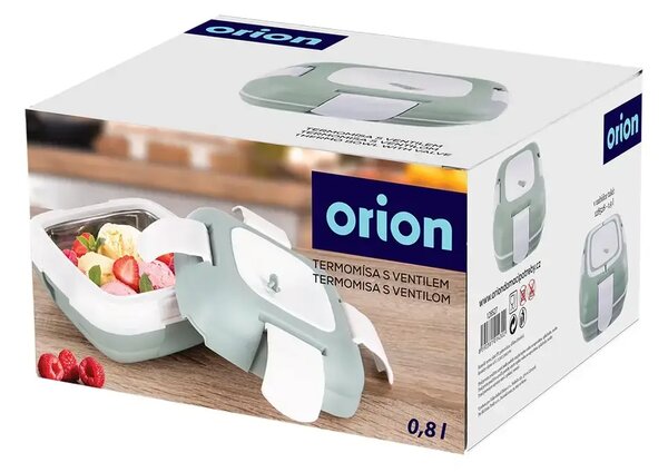Termo Termomísa s ventilem, 0,8 l, plast/nerez ORION 128527