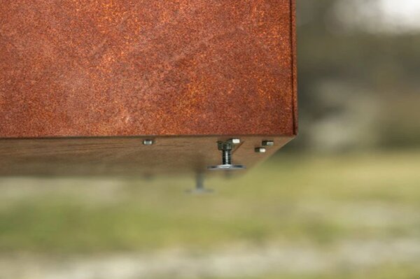 Cube Zahradní květináč 40 x 40 x 30 cm, corten CORGARDEN 1002