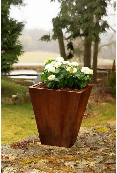 Cono Zahradní květináč 70 x 70 x 80 cm, corten CORGARDEN 1004