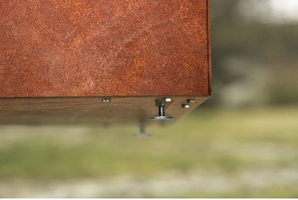 Cube Zahradní květináč 60 x 60 x 50 cm, corten CORGARDEN 1001