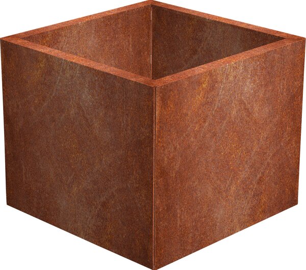Cube Zahradní květináč 60 x 60 x 50 cm, corten CORGARDEN 1001