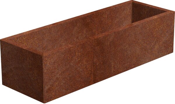 Line Zahradní květináč 40 x 90 x 30 cm, corten CORGARDEN 1005
