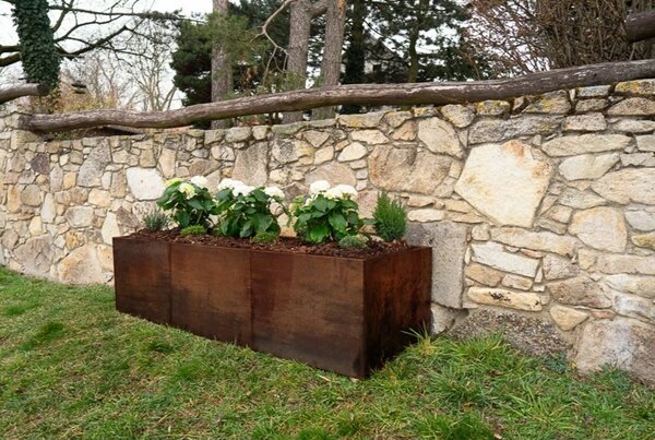 Alto Vyvýšený záhon 69 x 204 x 52 cm, corten CORGARDEN 1011