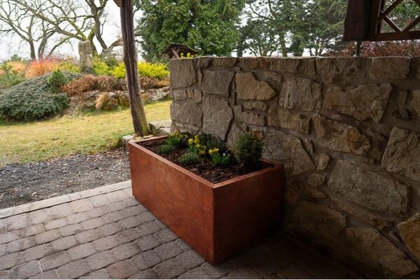Alto Vyvýšený záhon 69 x 136 x 52 cm, corten CORGARDEN 1010