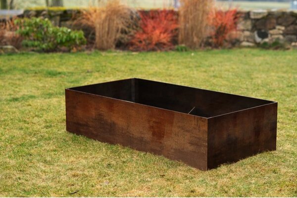 Vivo Vyvýšený záhon 74 x 148 x 36 cm, corten CORGARDEN 1012