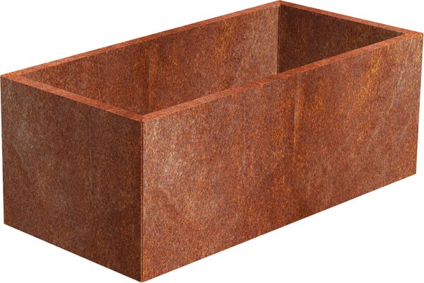 Line Zahradní květináč 60 x 120 x 50 cm, corten CORGARDEN 1007