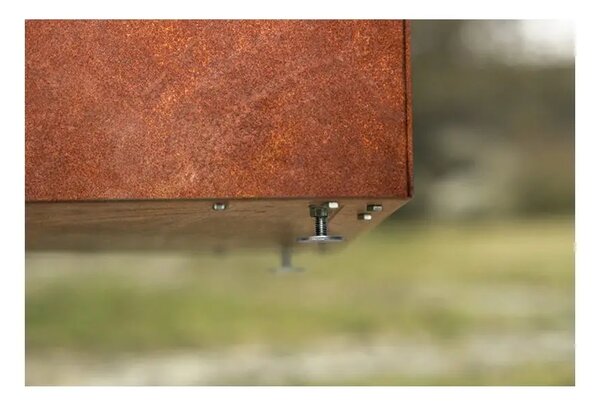 Line Zahradní květináč 60 x 120 x 50 cm, corten CORGARDEN 1007