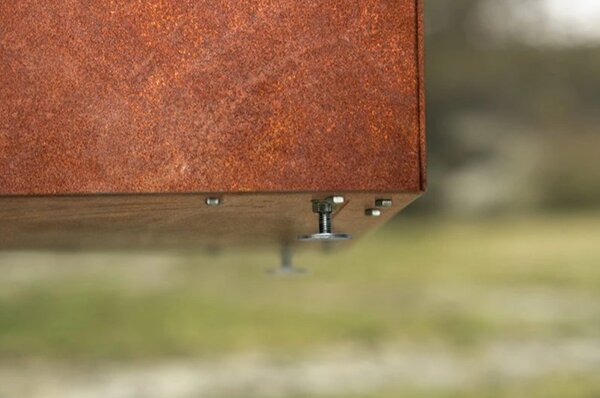 Line Zahradní květináč 40 x 120 x 30 cm, corten CORGARDEN 1006