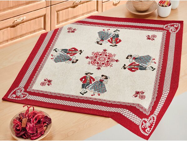 Gobelínový ubrus na stůl 90x90 cm Chenille IT119 Barva Vícebarevná Rozměry 90x90 cm