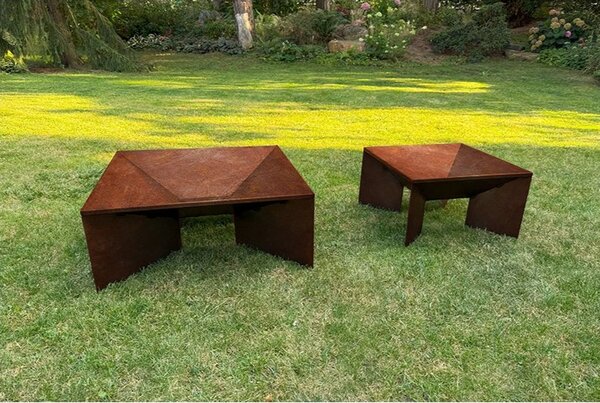 Fokus Zahradní ohniště 50 x 50 x 30 cm, corten CORGARDEN 1016