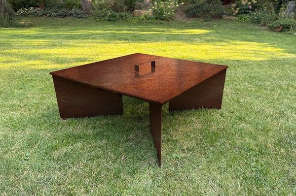 Fokus Zahradní ohniště 70 x 70 x 30 cm, corten CORGARDEN 1017