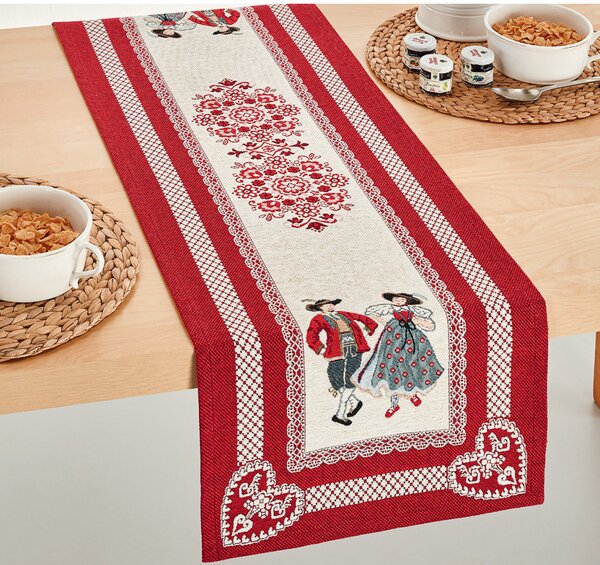 Gobelínový běhoun na stůl Chenille IT119 Barva Vícebarevná Rozměry 50x40 cm