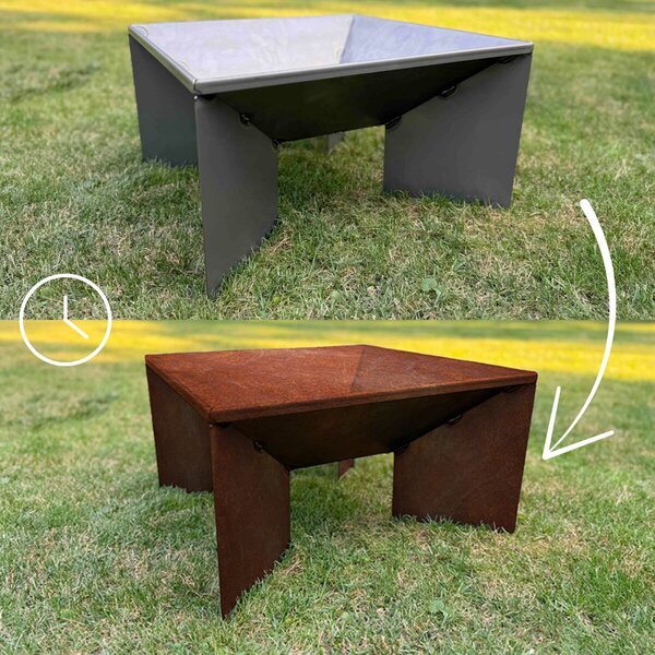 Fokus Zahradní ohniště 50 x 50 x 30 cm, corten CORGARDEN 1016
