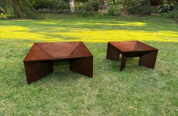 Fokus Zahradní ohniště 70 x 70 x 30 cm, corten CORGARDEN 1017