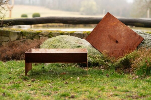 Strato Zahradní ohniště 50 x 70 x 30 cm, corten CORGARDEN 1018