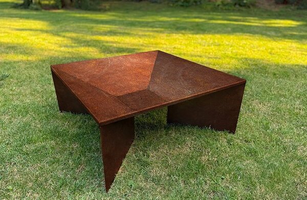 Fokus Zahradní ohniště 70 x 70 x 30 cm, corten CORGARDEN 1017