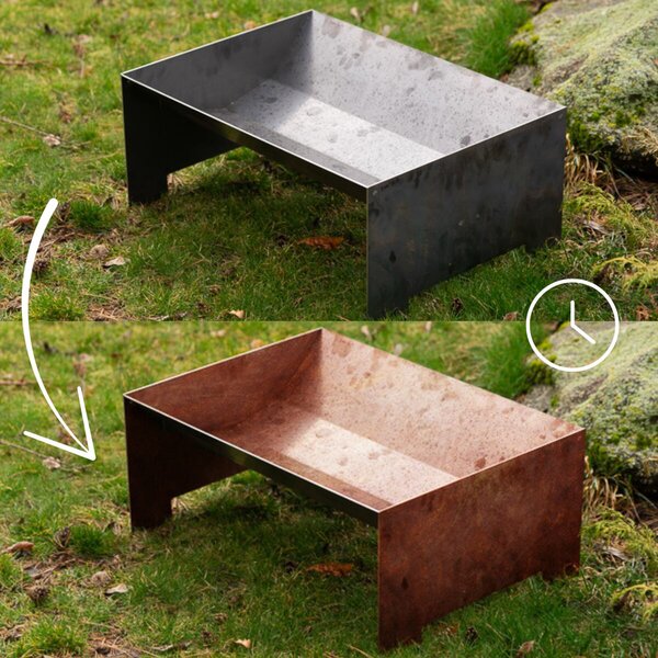 Strato Zahradní ohniště 50 x 70 x 30 cm, corten CORGARDEN 1018