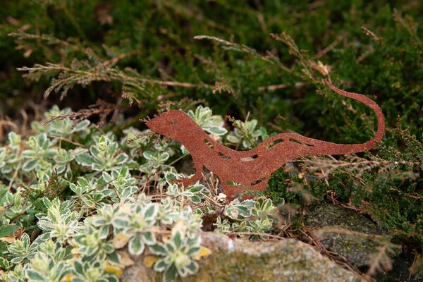 Zahradní dekorace ještěrka 23 x 15 cm, corten CORGARDEN 1046