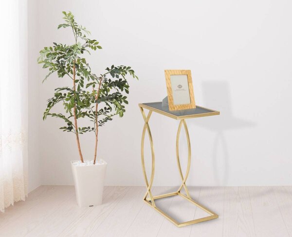 Odkládací stolek v stylu glamour, výška 60 cm