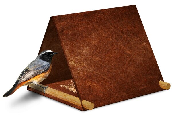 Vela Ptačí krmítko 25 x 25 x 20 cm, corten CORGARDEN 1041