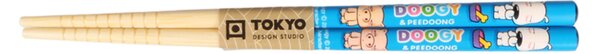 Tokyo Design Dětské hůlky 1 pár - Motiv Doogy a Peedoong modré