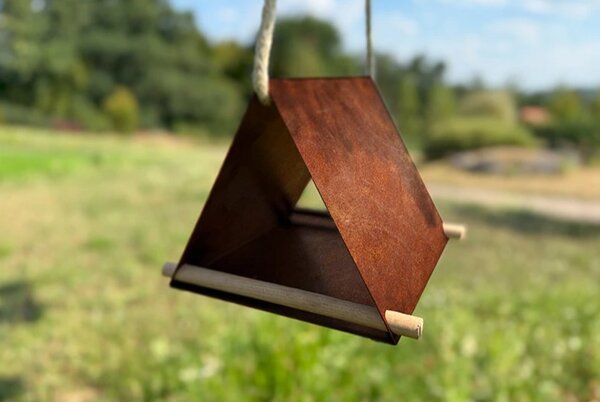 Vela Ptačí krmítko 25 x 25 x 20 cm, corten CORGARDEN 1041