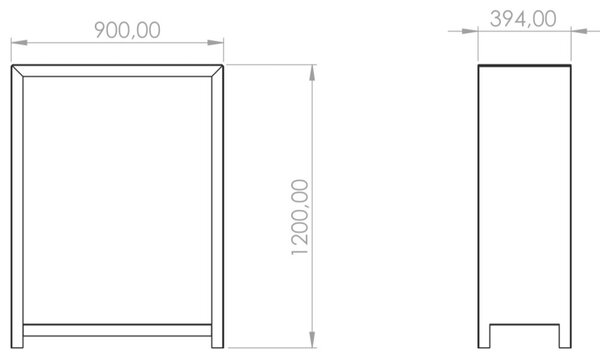 Stora Zahradní dřevník 120 x 80 x 40 cm, corten CORGARDEN 1037