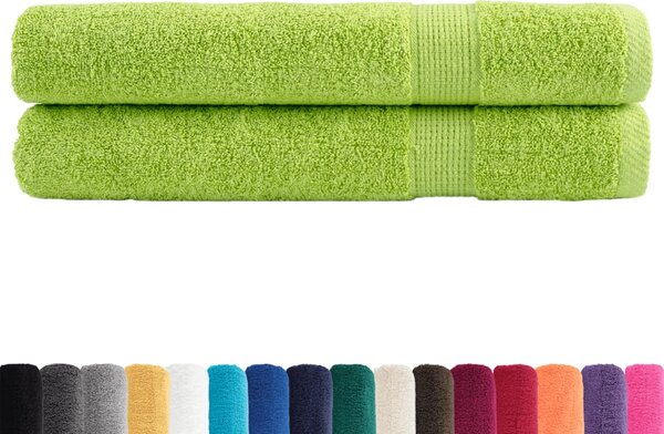 Premium ručníky SOLUND 2 jablkově zelené 100x200cm 600g/m²