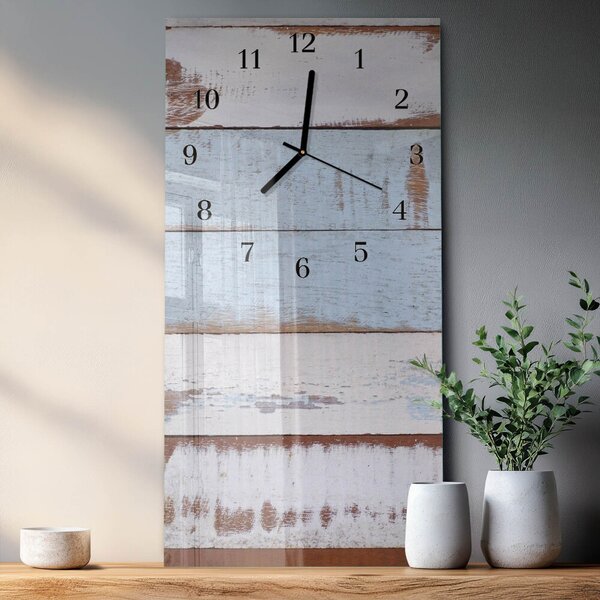 Skleněné hodiny vertikální Zeď zsppc-30x60-00171619