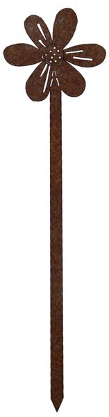 Zahradní dekorace květina 1, 65 x 16 cm, corten CORGARDEN 1053