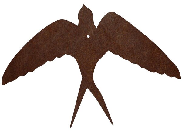 Zahradní dekorace vlaštovka v letu 30 x 22 cm, corten CORGARDEN 1050
