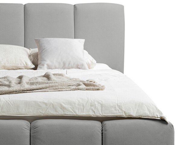 ČALOUNĚNÁ POSTEL, 180/200 cm, šedá MID.YOU - Postele s úložným prostorem, Online Only