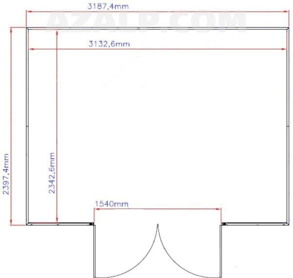 Woodside Zahradní domek 8 m² + podlahová konstrukce, vinylový, béžový DURAMAX 30214