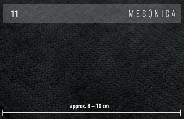 Tmavě šedá látková třímístná pohovka MESONICA Puzo I 240 cm