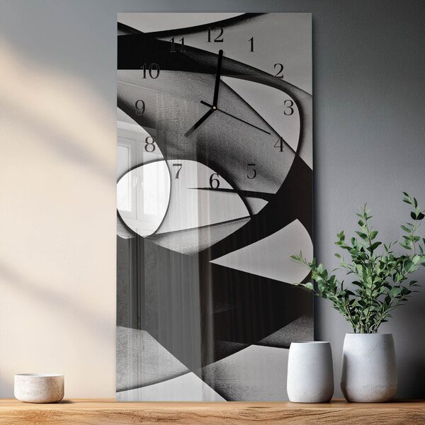 Skleněné hodiny vertikální Vzor zsppc-30x60-00182623