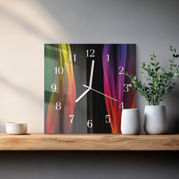 Skleněné hodiny Abstrakce zskb-30x30-00084414