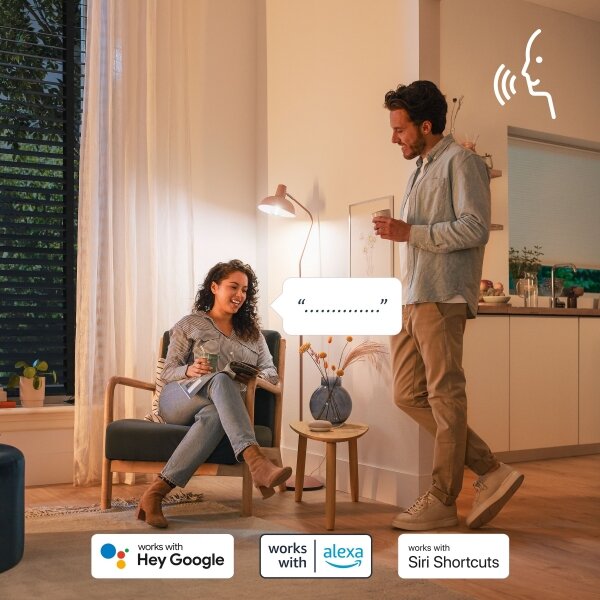 LED RGB Stmívatelná žárovka Philips SMART A60 E27/8,5W/230V 2200-6500K + DO