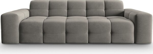 Micadoni Sametová pohovka Kendal 222 cm