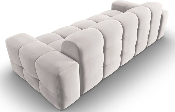 Micadoni Sametová pohovka Kendal 222 cm