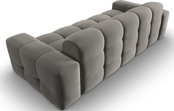 Micadoni Sametová pohovka Kendal 222 cm