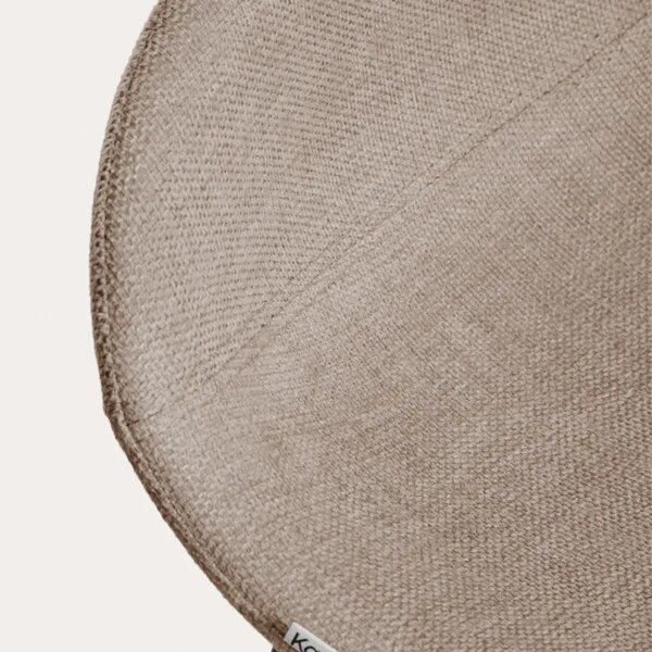 Kave Home Hnědá látková barová židle Zahara 76 cm II
