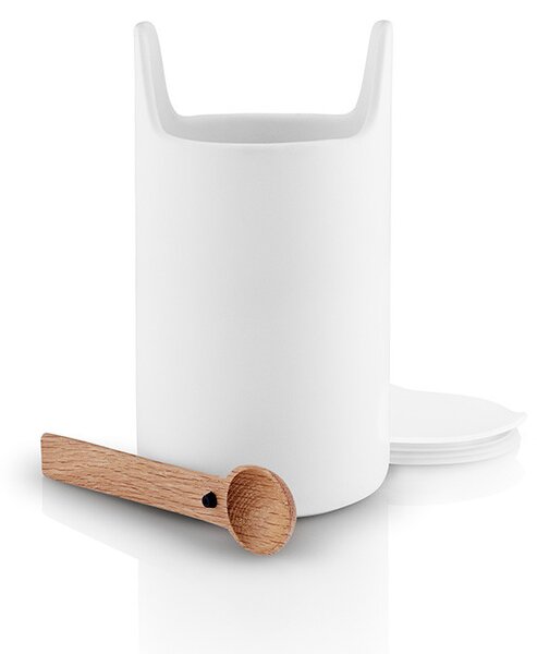 EVA SOLO Úložná dóza s dřevěnou lžičkou Toolbox White - 20 cm ESL158