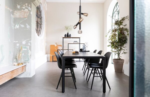 Černý jasanový jídelní stůl ZUIVER STORM 220 x 90 cm