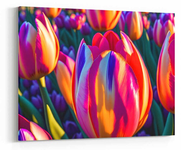 Obraz barevné tulipány