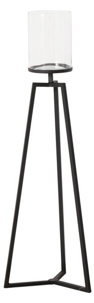 Skleněné svícny na kovovém podstavci Cosa, 75 - 95 cm