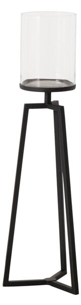 Skleněné svícny na kovovém podstavci Cosa, 75 - 95 cm