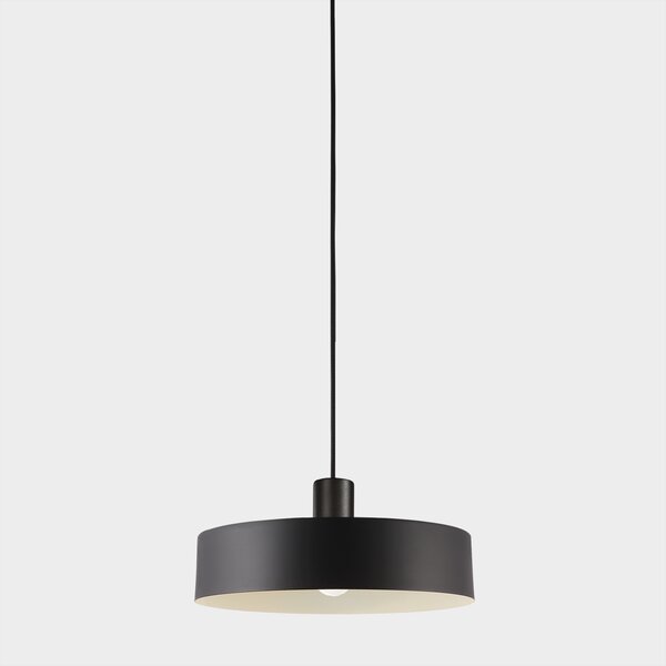 ACB Iluminacion Závěsné svítidlo JARVIS, ⌀ 30 cm, 1xE27 15W Barva: Černá, Barva montury: Bílá