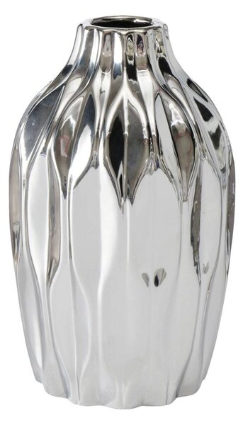 Stříbrná váza Junas, 25 cm, lesklá