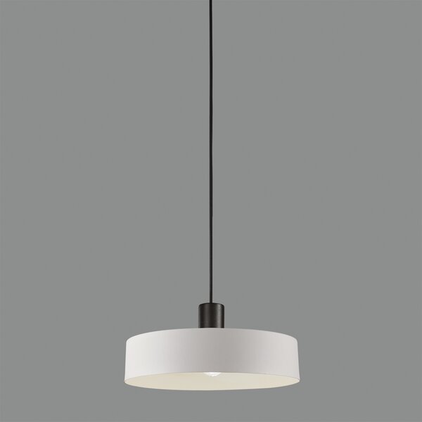 ACB Iluminacion Závěsné svítidlo JARVIS, ⌀ 30 cm, 1xE27 15W Barva: Černá, Barva montury: Bílá